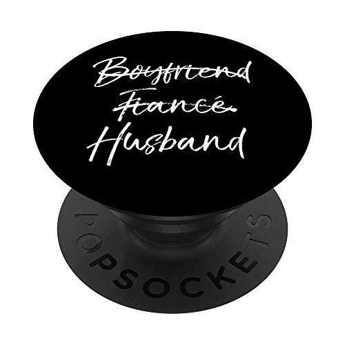 Cute Wedding Gift Not Boyfriend Fiancé Marked Out Husband PopSockets Grip and Stand for Phones and Tablets