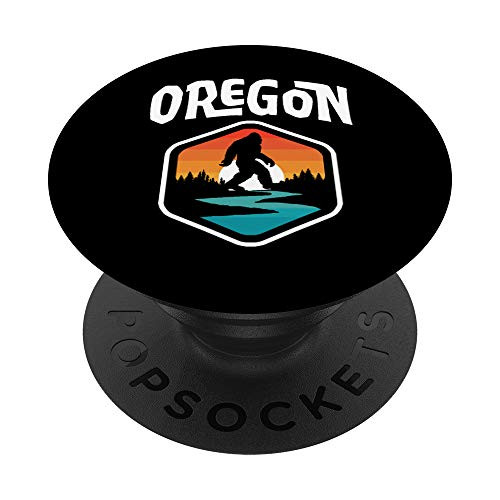 Oregon Vintage Bigfoot Outdoor and State Pride Nature PopSockets Grip and Stand for Phones and Tablets