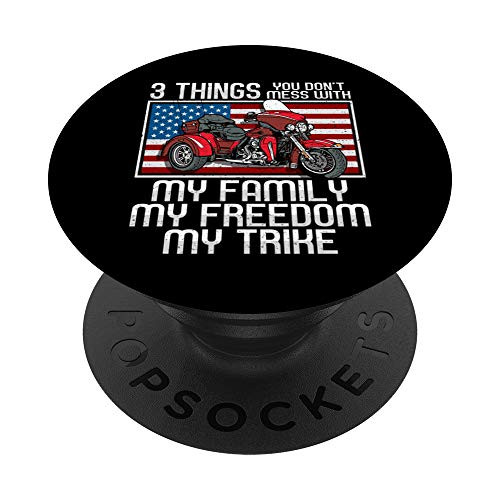 Motorcycle Trike American Biker Rules PopSockets PopGrip Swappable Grip for Phones and Tablets