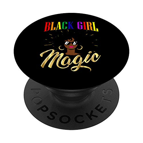Fierce Black Girl Magic Gay Pride Week LGBT Diva PopSockets Grip and Stand for Phones and Tablets
