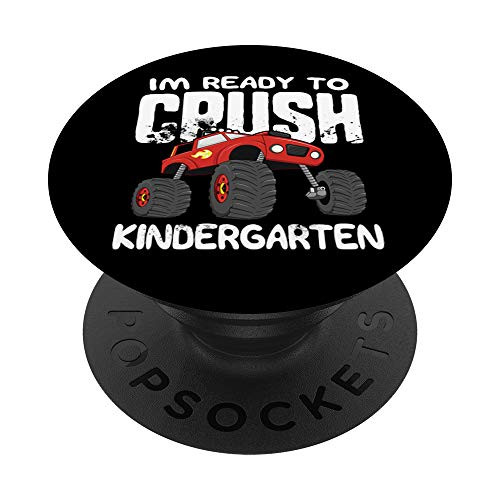 Ready To Crush Kindergarten Back to School Monster Truck PopSockets Grip and Stand for Phones and Tablets