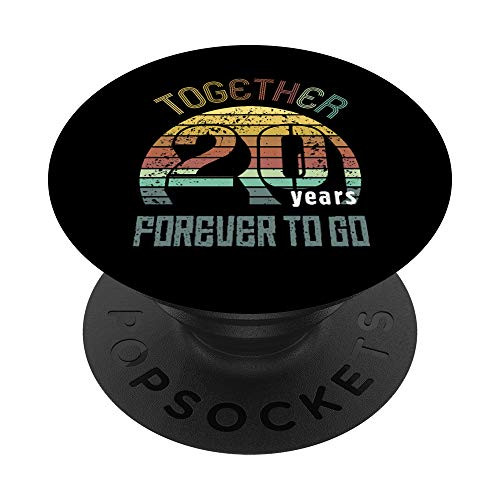 Twenty Years Wedding Anniversary Gifts For Couples Matching PopSockets Grip and Stand for Phones and Tablets Twenty Years Wedding Anniversary Gifts For Couples Matching PopSockets Grip and Stand for Phones and Tablets