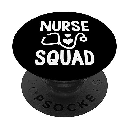 Nurse Squad - ER Nurses Week Stethoscope Gift PopSockets Grip and Stand for Phones and Tablets Nurse Squad - ER Nurses Week Stethoscope Gift PopSockets Grip and Stand for Phones and Tablets