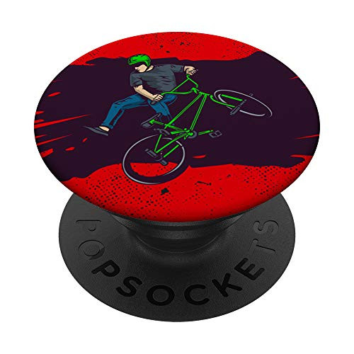 BMX Jump Jumper Bicycle MTB BMX Cyclist Extreme Sports Gift PopSockets Grip and Stand for Phones and Tablets