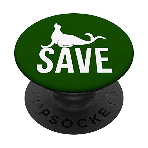 Save The Seal Animal Welfare PopSockets Grip and Stand for Phones and Tablets Save The Seal Animal Welfare PopSockets Grip and Stand for Phones and Tablets