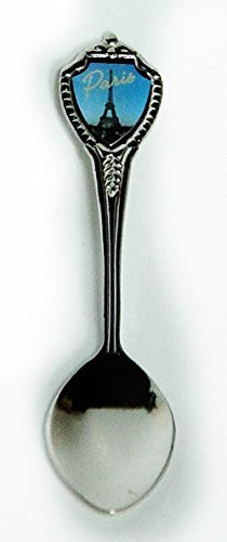 Paris France Eiffel Tower Souvenir Collectible Mini Spoon 3" lpco
