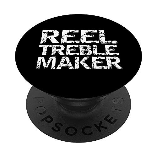 Funny Trouble Maker Pun Dance Gift Joke Reel Treble Maker PopSockets Grip and Stand for Phones and Tablets