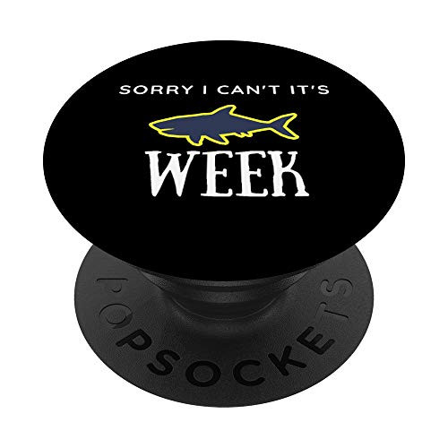Funny Shark Gift Sorry I cant its Week PopSockets Grip and Stand for Phones and Tablets
