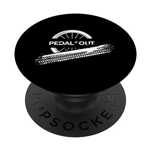 Pedal it out Gift idea for Happy Bicycle Day and Biker Lovers PopSockets PopGrip Swappable Grip for Phones and Tablets