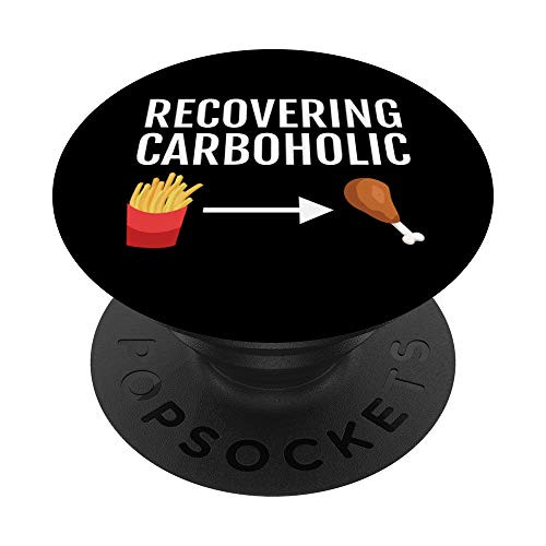Recovering Carboholic Meat Chicken Drumstick PopSockets Grip and Stand for Phones and Tablets