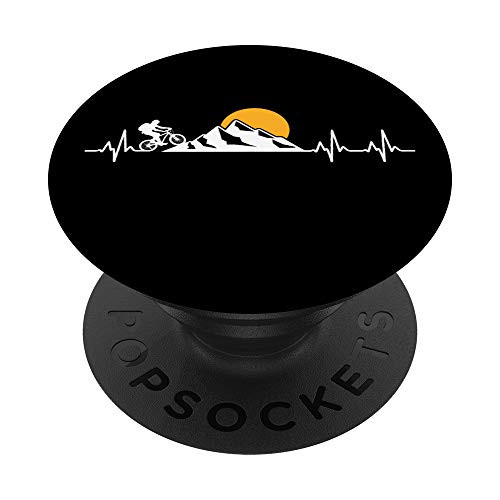 Cycling Mountain Bike Heartbeat MTB Riding PopSockets Grip and Stand for Phones and Tablets Cycling Mountain Bike Heartbeat MTB Riding PopSockets Grip and Stand for Phones and Tablets