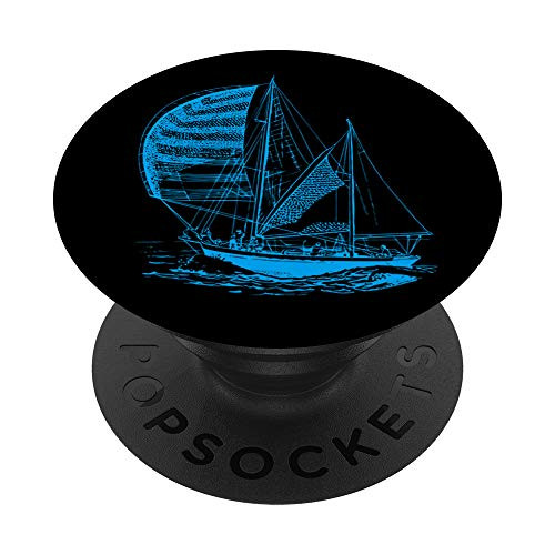 Sailing Boat in beautiful Ocean PopSockets Grip and Stand for Phones and Tablets