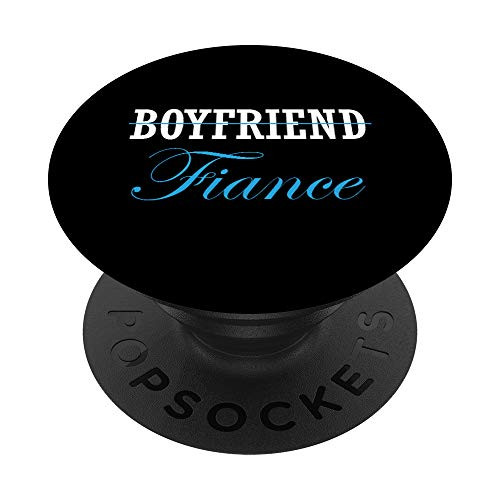 Engagement Boyfriend Fiance Cute Wedding Gift PopSockets Grip and Stand for Phones and Tablets