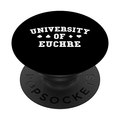 Funny Euchre Shirt Men University of Euchre Gifts Player PopSockets Grip and Stand for Phones and Tablets Funny Euchre Shirt Men University of Euchre Gifts Player PopSockets Grip and Stand for Phones and Tablets