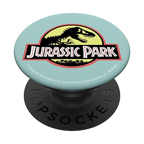Jurassic Park Classic Teal Logo PopSockets Grip and Stand for Phones and Tablets