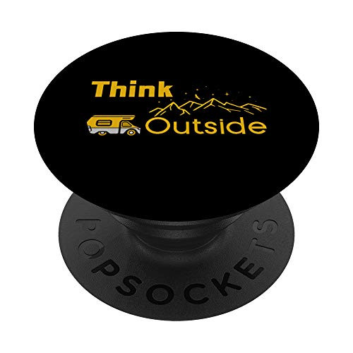 Think Outside Cute Camping Gift for Campers PopSockets Grip and Stand for Phones and Tablets