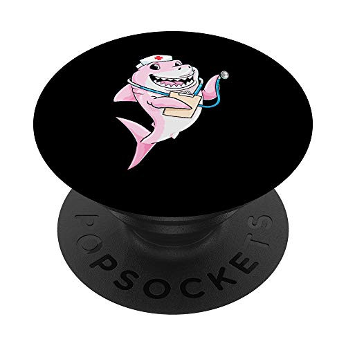 Nurse Shark Practitioner Pediatric ER Nurse Week NICU PopSockets Grip and Stand for Phones and Tablets Nurse Shark Practitioner Pediatric ER Nurse Week NICU PopSockets Grip and Stand for Phones and Tablets