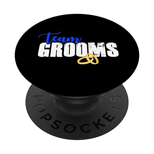 Gay Pride LGBT Wedding Favors Team Grooms Groom PopSockets Grip and Stand for Phones and Tablets