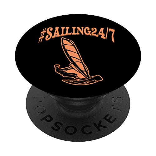 Sailing 24x7 Sailing Sports Outdoors Gift PopSockets Grip and Stand for Phones and Tablets