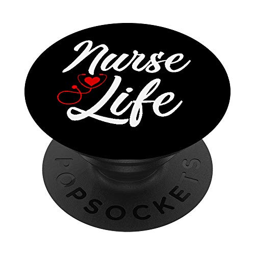 Nurse Life - ER Nurses Week Stethoscope Gift PopSockets Grip and Stand for Phones and Tablets Nurse Life - ER Nurses Week Stethoscope Gift PopSockets Grip and Stand for Phones and Tablets