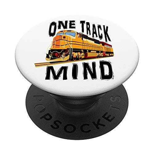 One Track Mind Train Locomotive Steam Engine PopSockets Grip and Stand for Phones and Tablets One Track Mind Train Locomotive Steam Engine PopSockets Grip and Stand for Phones and Tablets
