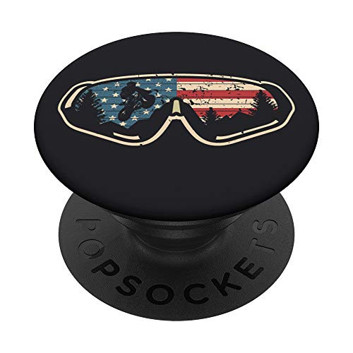 Motocross Dirt Bike US American Flag - Off-Road Motorcycle PopSockets Grip and Stand for Phones and Tablets