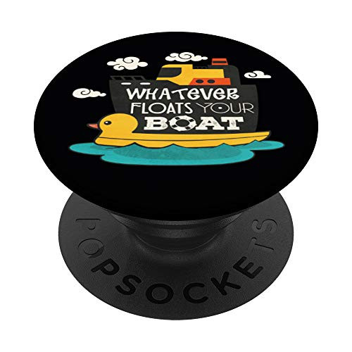 Funny Cruise Ship Vacation Shirt Whatever floats your boat PopSockets Grip and Stand for Phones and Tablets