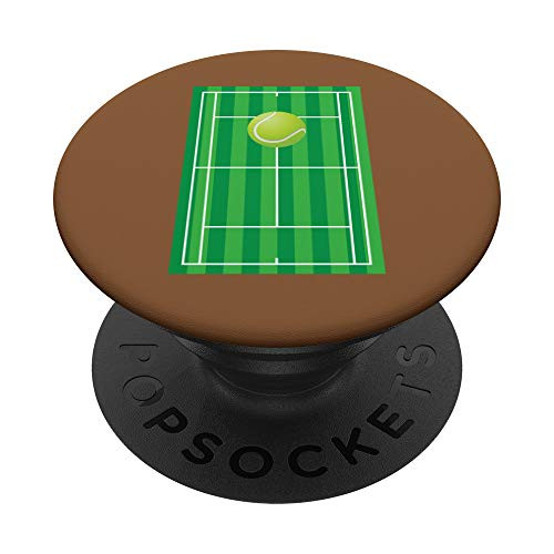 Tennis Court Ball Outdoor Fan Player Cool Sports Lover Gift PopSockets Grip and Stand for Phones and Tablets