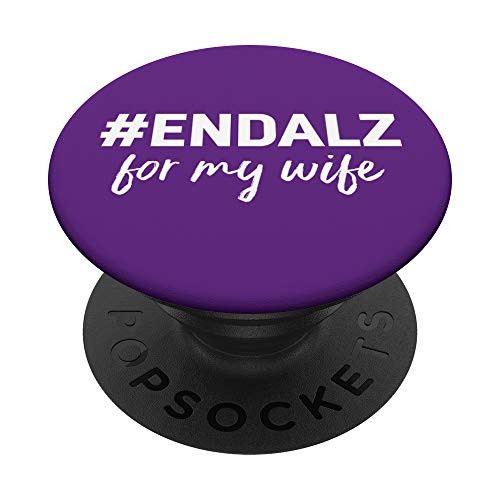 Alzheimers Awareness Products Purple ENDALZ END ALZ Wife PopSockets PopGrip Swappable Grip for Phones and Tablets Alzheimers Awareness Products Purple ENDALZ END ALZ Wife PopSockets PopGrip Swappable Grip for Phones and Tablets
