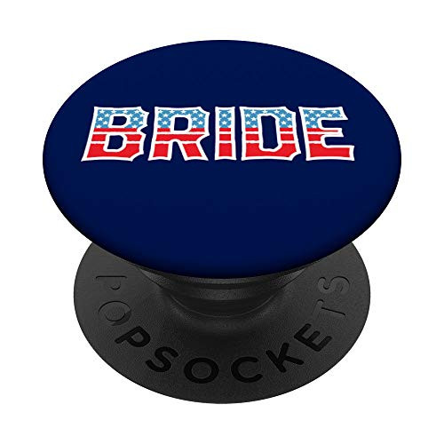 Patriotic Military Wedding Party Bachelorette Bride PopSockets Grip and Stand for Phones and Tablets