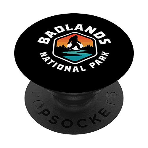 Badlands National Park Vintage Bigfoot Outdoor and Nature PopSockets Grip and Stand for Phones and Tablets