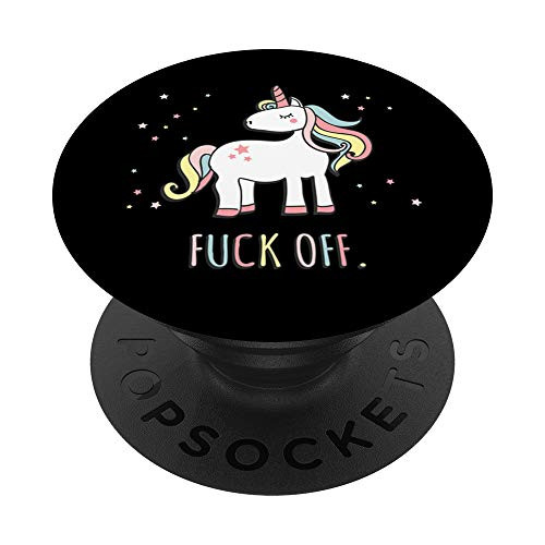 Fuck Off Unicorn PopSockets PopGrip Swappable Grip for Phones and Tablets