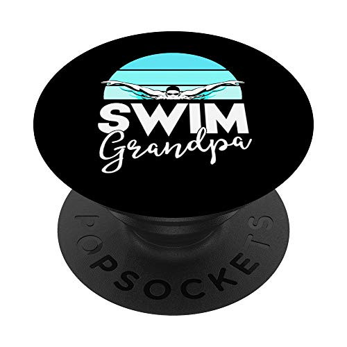 Swim Team Shirt Grandpa Papa Swimming Meet Swimmer Gift PopSockets Grip and Stand for Phones and Tablets Swim Team Shirt Grandpa Papa Swimming Meet Swimmer Gift PopSockets Grip and Stand for Phones and Tablets