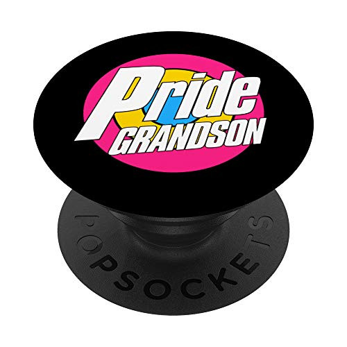 Pansexual Grandson LGBTQ Gay Rights Pride Week Gifts PopSockets Grip and Stand for Phones and Tablets