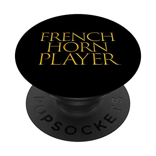 French Horn Player Wind Brass Music Instrument - French Horn PopSockets Grip and Stand for Phones and Tablets
