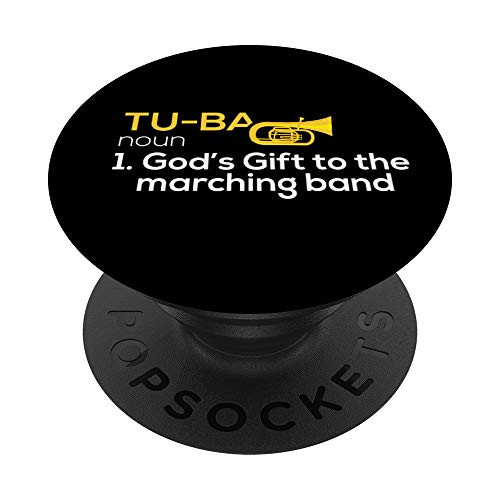 Tuba Player Shirt Marching Band Classical Music Gift Design PopSockets PopGrip Swappable Grip for Phones and Tablets