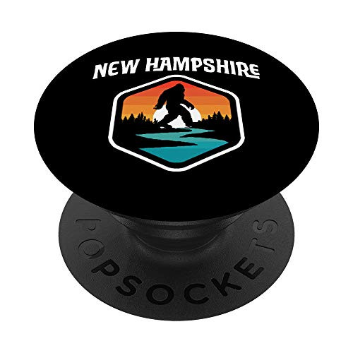 New Hampshire Vintage Bigfoot Outdoor and State Pride Nature PopSockets Grip and Stand for Phones and Tablets