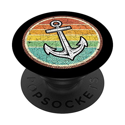 Sailboat Captain Retro Anchor Sailing PopSockets PopGrip Swappable Grip for Phones and Tablets