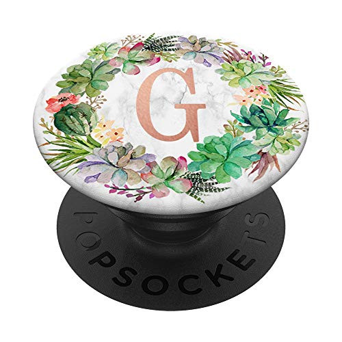 Cactus Succulent Rose Pink Letter G Initial Monogram PopSockets PopGrip Swappable Grip for Phones and Tablets Cactus Succulent Rose Pink Letter G Initial Monogram PopSockets PopGrip Swappable Grip for Phones and Tablets