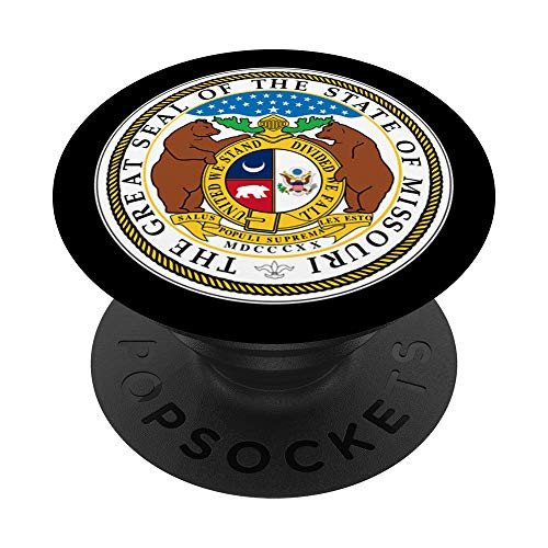 State of Missouri Seal Flag - United States USA PopSockets Grip and Stand for Phones and Tablets
