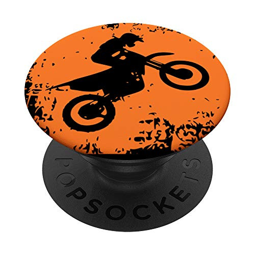 motocross dirt bike motorcycle rider distressed orange PopSockets PopGrip Swappable Grip for Phones and Tablets motocross dirt bike motorcycle rider distressed orange PopSockets PopGrip Swappable Grip for Phones and Tablets