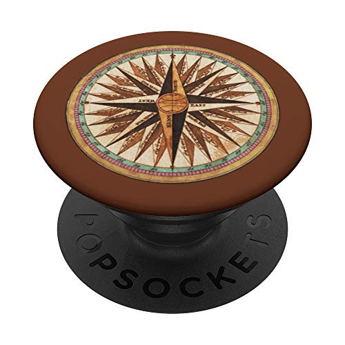 Wind Rose Compass Rose Sailing  Boating PopSockets Grip and Stand for Phones and Tablets