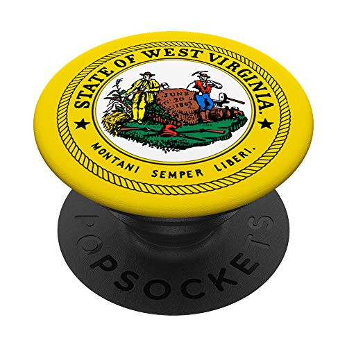 State of West Virginia Seal Flag - I Love my Home Country PopSockets Grip and Stand for Phones and Tablets State of West Virginia Seal Flag - I Love my Home Country PopSockets Grip and Stand for Phones and Tablets