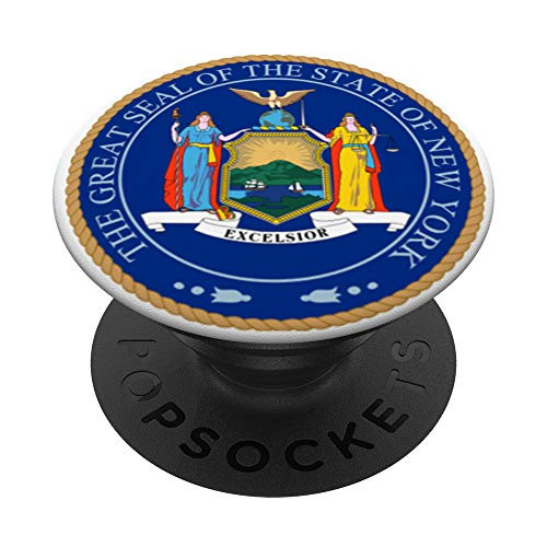 Seal Of The State Of New York Pride PopSockets Grip and Stand for Phones and Tablets