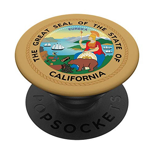 State of California Seal Flag - United States of America USA PopSockets PopGrip Swappable Grip for Phones and Tablets State of California Seal Flag - United States of America USA PopSockets PopGrip Swappable Grip for Phones and Tablets
