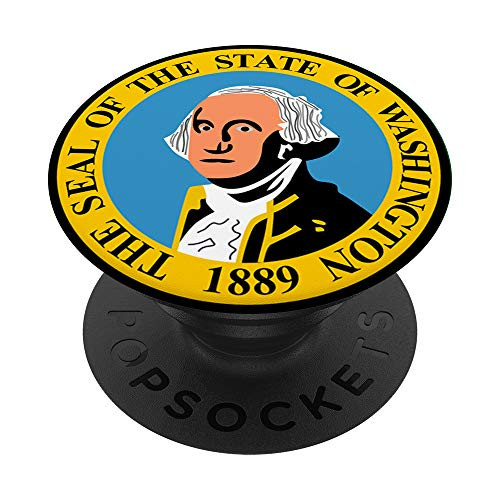 Seal of Washington State USA PopSockets Grip and Stand for Phones and Tablets Seal of Washington State USA PopSockets Grip and Stand for Phones and Tablets