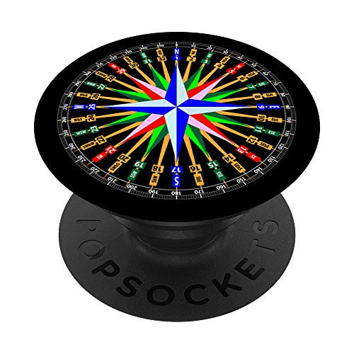 Compass  Wind Rose  Collapsible Tablet Stand PopSockets Grip and Stand for Phones and Tablets
