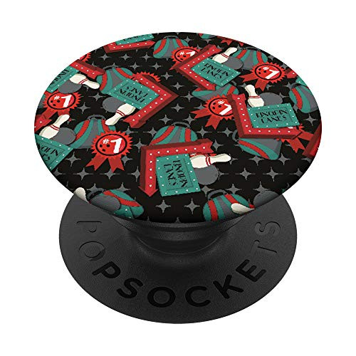Classic Bowling Retro Decor Patterns Vintage PopSockets Grip and Stand for Phones and Tablets