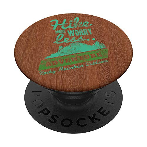 Hike More Worry Less Live Outdoors PopSockets Grip and Stand for Phones and Tablets Hike More Worry Less Live Outdoors PopSockets Grip and Stand for Phones and Tablets