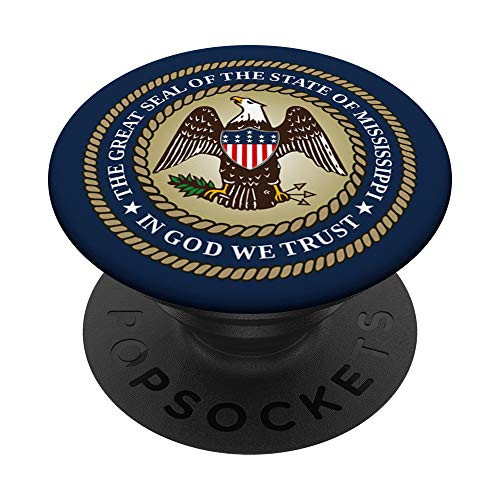 State of Mississippi Seal Flag - I Love my Home Country PopSockets Grip and Stand for Phones and Tablets State of Mississippi Seal Flag - I Love my Home Country PopSockets Grip and Stand for Phones and Tablets